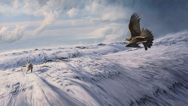 Bird paintings for sale - golden eagle