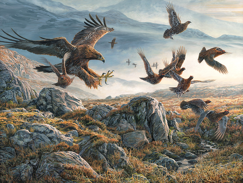 Bird paintings for sale - golden eagle