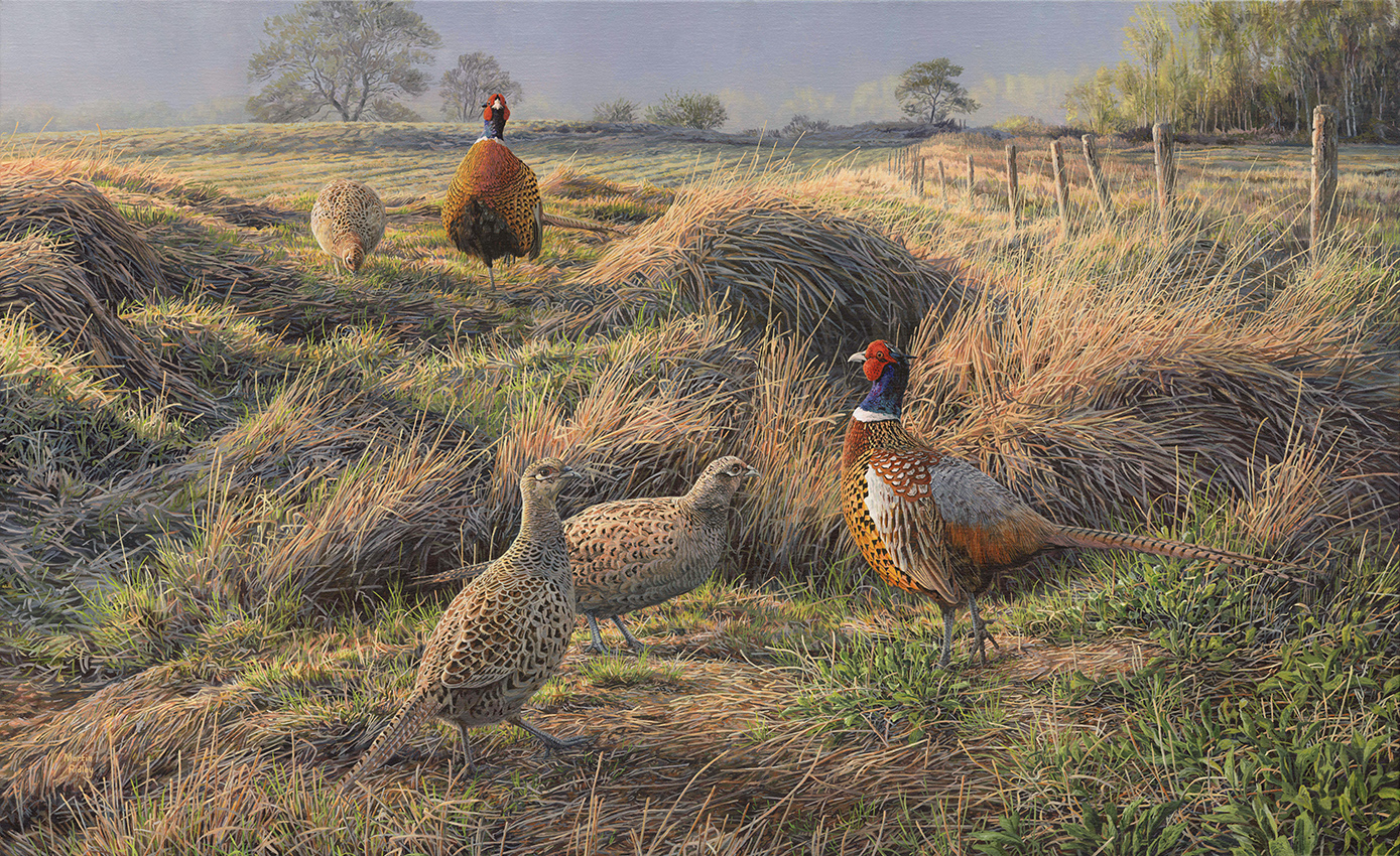Completed oil painting from the artist sketches