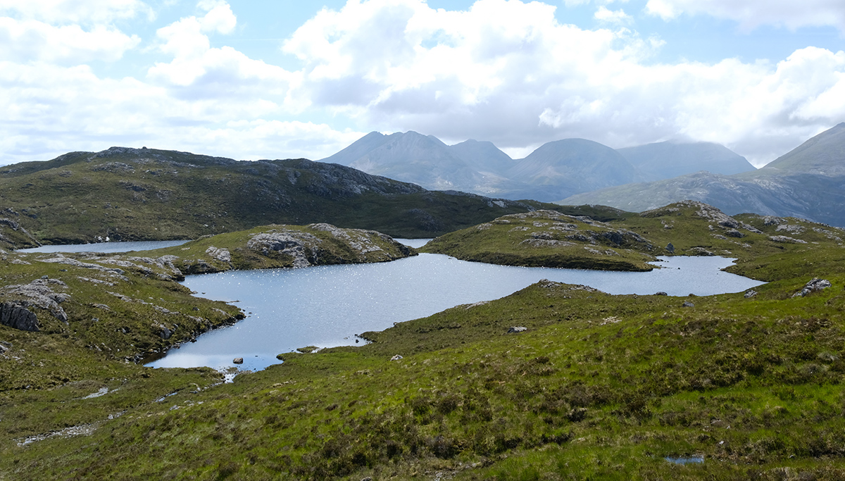 Lochan on Beinn a’ Mhuinidh